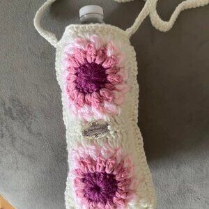 SALE ! 2 for $ 10!Handmade Crochet Flower Small Bg